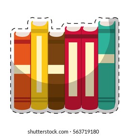 book icon image sticker  vector illustration design 