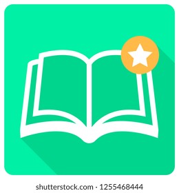 book icon with indicator. vector illustration 