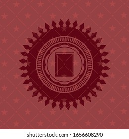 book icon inside badge with red background