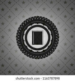 book icon inside black badge