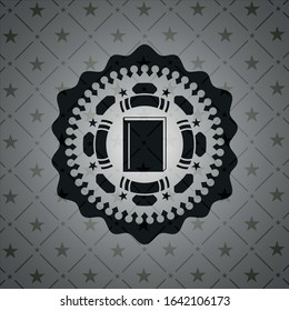 book icon inside black badge