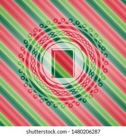 book icon inside christmas badge background.