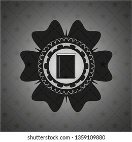 book icon inside dark badge