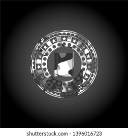 book icon inside grey camo texture
