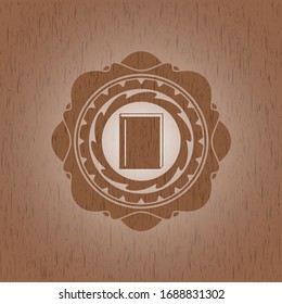 book icon inside wood signboards