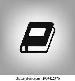 Book icon for the interface of applications, games.