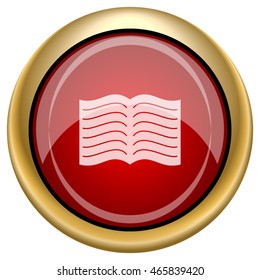 Book icon. Internet button on white background. EPS10 vector.
