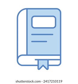 Book icon isolate white background vector stock illustration