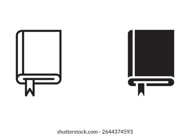 book icon Isolated flat vector in outline icon set eps 10
