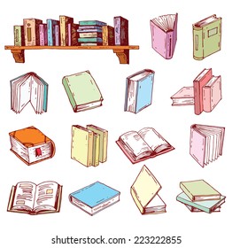  Book icon isolated, illustration vector.