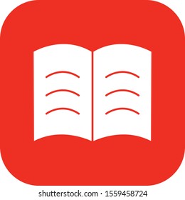 Book icon isolated on background

