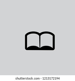 Book icon isolated on gray background