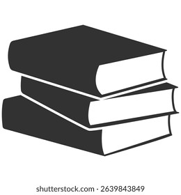 Book icon isolated on transparent background. Simple book symbol
