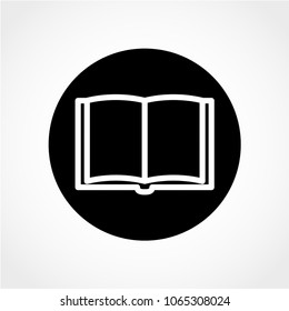 Book Icon Isolated on White Background