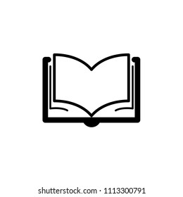 Book icon isolated on white background. vector icon