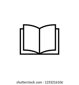 Book icon. Book icon isolated on white background