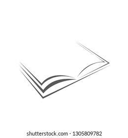 Book icon isolated on white background