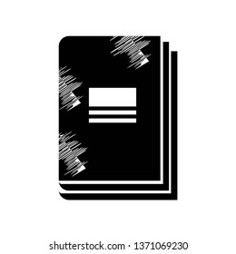 book icon isolated on white background, vector illustration