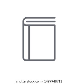 Book icon isolated on white background. Education symbol modern, simple, vector, icon for website design, mobile app, ui. Vector Illustration