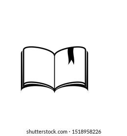 Book icon isolated on white background