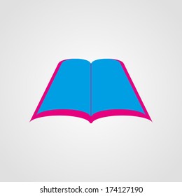 Book Icon Isolated on White Background