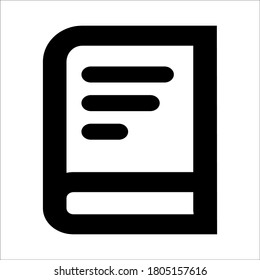 Icono del libro aislado en fondo blanco