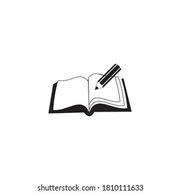 icono del libro aislado en fondo blanco