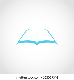Book Icon Isolated on White Background