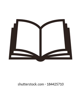 Book icon isolated on white background