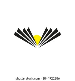 Book icon isolated on white background eps10