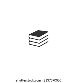 Book icon isolated on white background. Vector in modern flat style