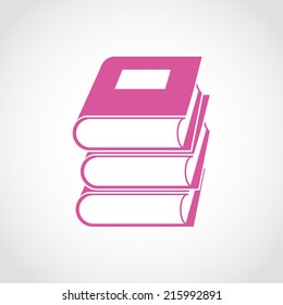 Book Icon Isolated on White Background
