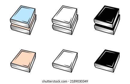 book icon isolated on white background
