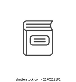 book icon, isolated on white background