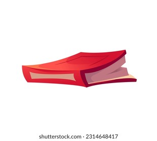 Book Icon Isolated on a White. Vector Illustration in Cartoon Style. 