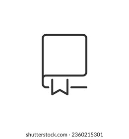 Book icon isolated on white background. Bookmark symbol modern, simple, vector, icon for website design, mobile app, ui. Vector Illustration