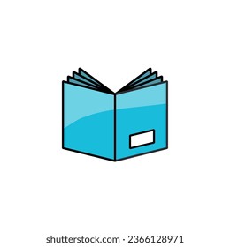 Book icon isolated on white