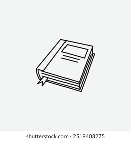 Book icon isolated on white background