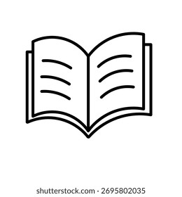 book icon isolated on white background