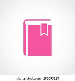 Book Icon Isolated on White Background
