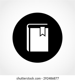 Book Icon Isolated on White Background