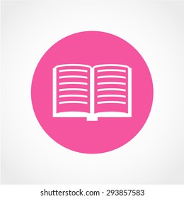Book Icon Isolated on White Background