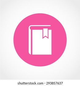 Book Icon Isolated on White Background