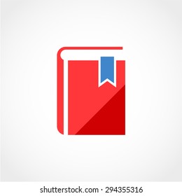 Book Icon Isolated on White Background