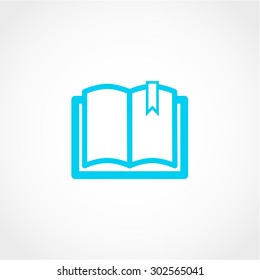 Book Icon Isolated on White Background