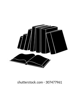 Book icon isolated on white background