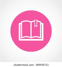 Book Icon Isolated on White Background