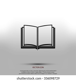 Book icon isolated on white background
