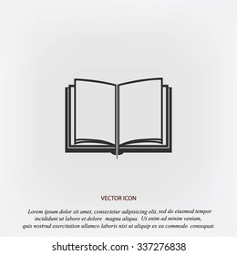 Book icon isolated on white background