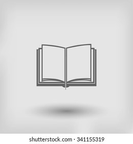 Book icon isolated on white background